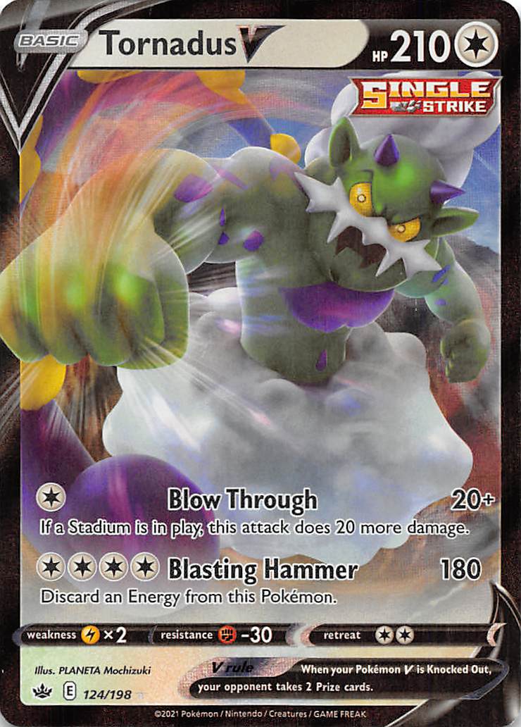 Tornadus V (124/198) [Sword & Shield: Chilling Reign] | Shuffle n Cut Hobbies & Games