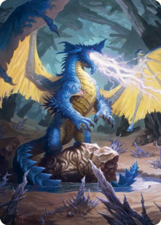 Blue Dragon Art Card [Dungeons & Dragons: Adventures in the Forgotten Realms Art Series] | Shuffle n Cut Hobbies & Games