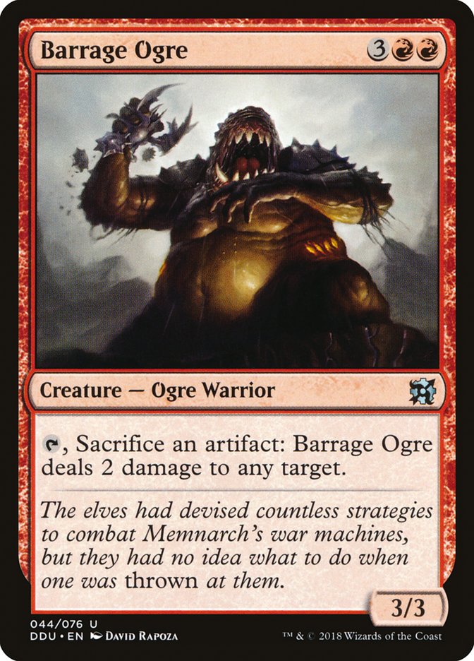 Barrage Ogre [Duel Decks: Elves vs. Inventors] | Shuffle n Cut Hobbies & Games