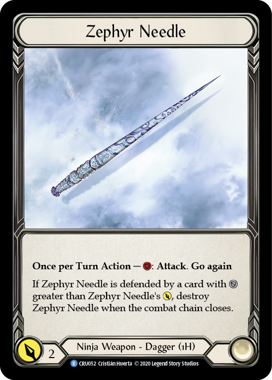 Zephyr Needle [CRU052] 1st Edition Cold Foil | Shuffle n Cut Hobbies & Games