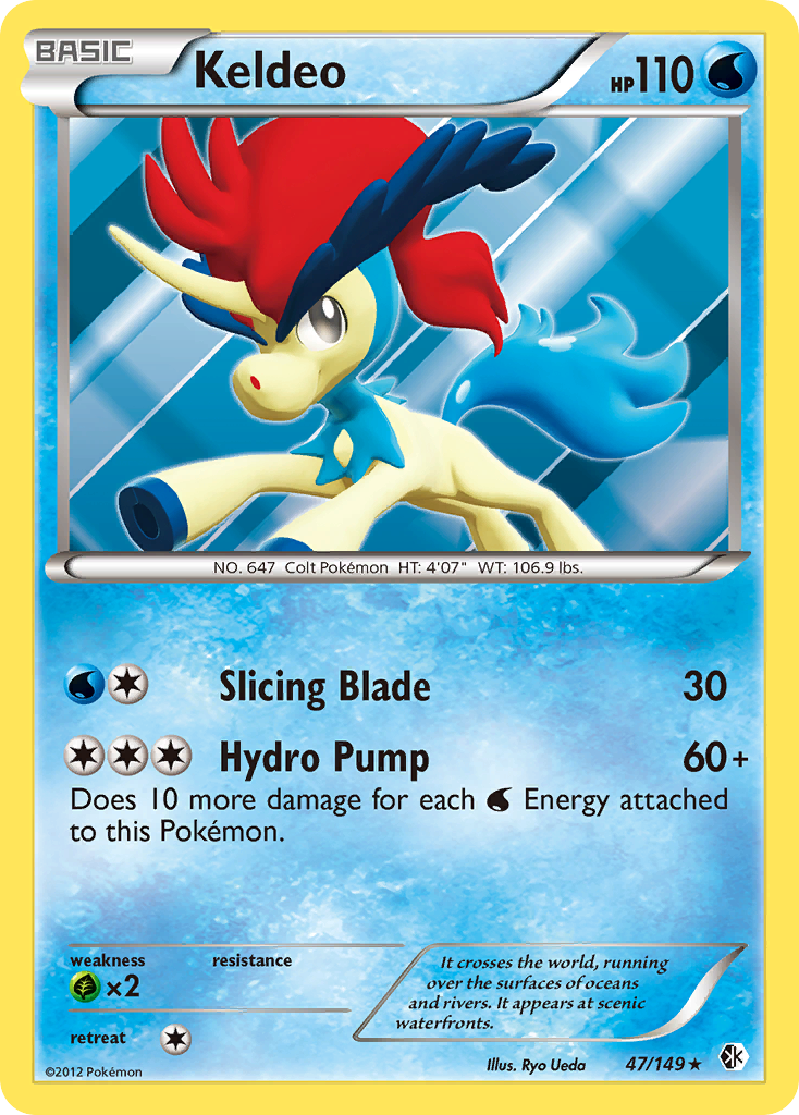 Keldeo (47/149) [Black & White: Boundaries Crossed] | Shuffle n Cut Hobbies & Games