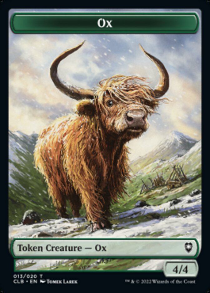 Ox Token [Commander Legends: Battle for Baldur's Gate Tokens] | Shuffle n Cut Hobbies & Games