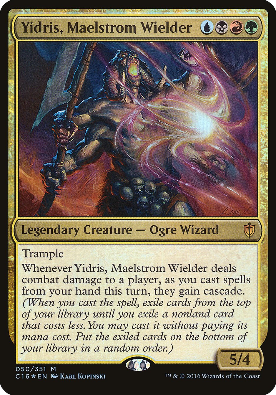 Yidris, Maelstrom Wielder (Oversized) [Commander 2016 Oversized] | Shuffle n Cut Hobbies & Games