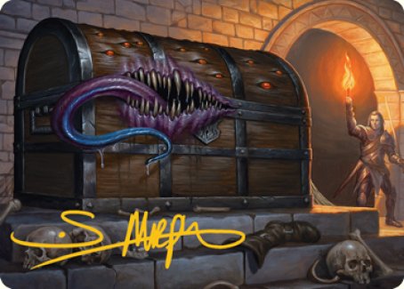 Mimic Art Card (Gold-Stamped Signature) [Dungeons & Dragons: Adventures in the Forgotten Realms Art Series] | Shuffle n Cut Hobbies & Games