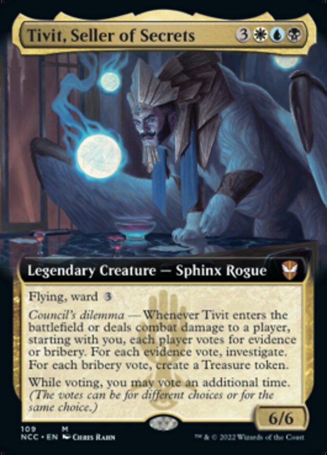 Tivit, Seller of Secrets (Extended Art) [Streets of New Capenna Commander] | Shuffle n Cut Hobbies & Games