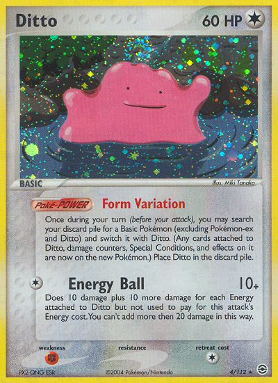 Ditto (4/112) [EX: FireRed & LeafGreen] | Shuffle n Cut Hobbies & Games