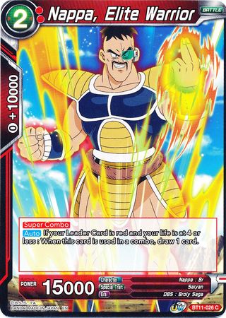 Nappa, Elite Warrior [BT11-026] | Shuffle n Cut Hobbies & Games