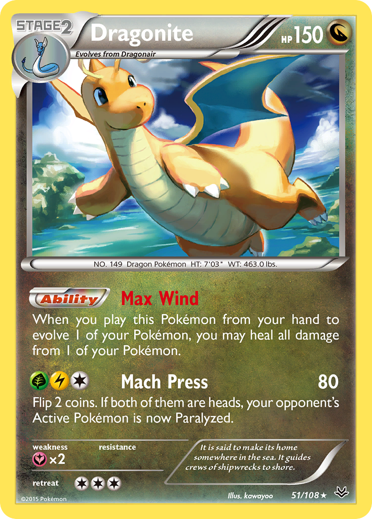 Dragonite (51/108) [XY: Roaring Skies] | Shuffle n Cut Hobbies & Games