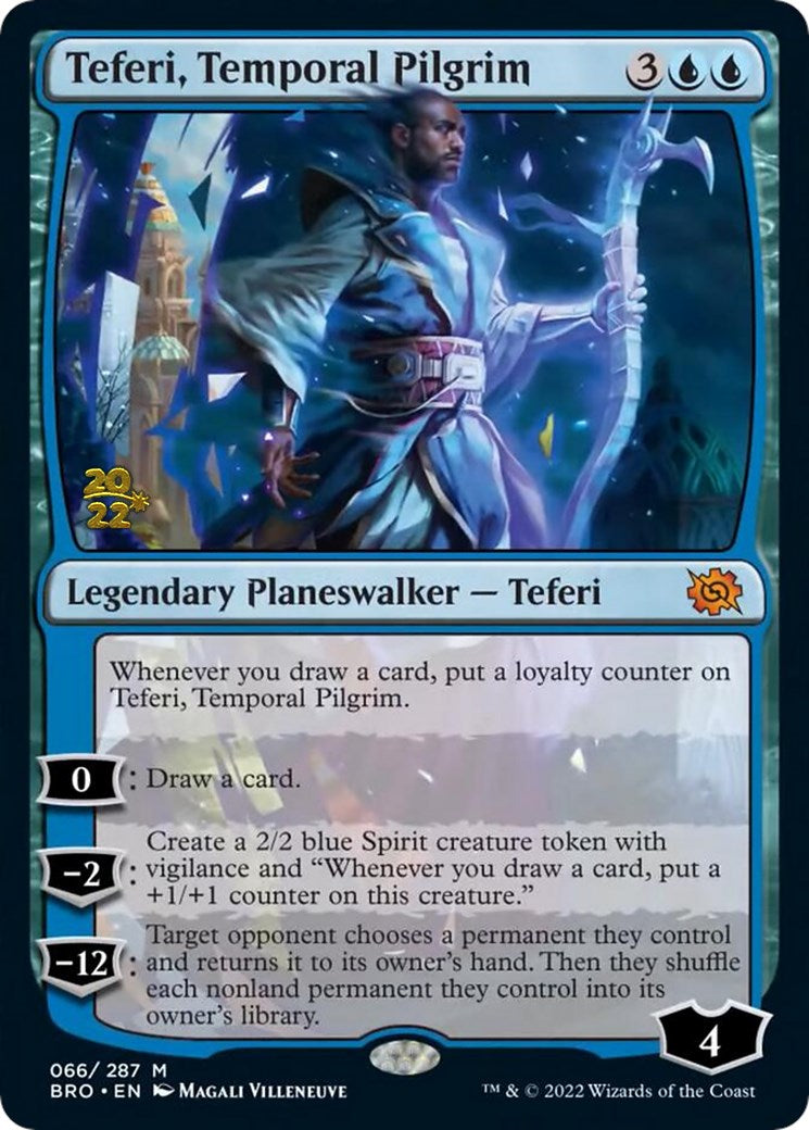 Teferi, Temporal Pilgrim [The Brothers' War Prerelease Promos] | Shuffle n Cut Hobbies & Games