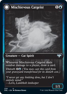 Mischievous Catgeist // Catlike Curiosity [Innistrad: Double Feature] | Shuffle n Cut Hobbies & Games