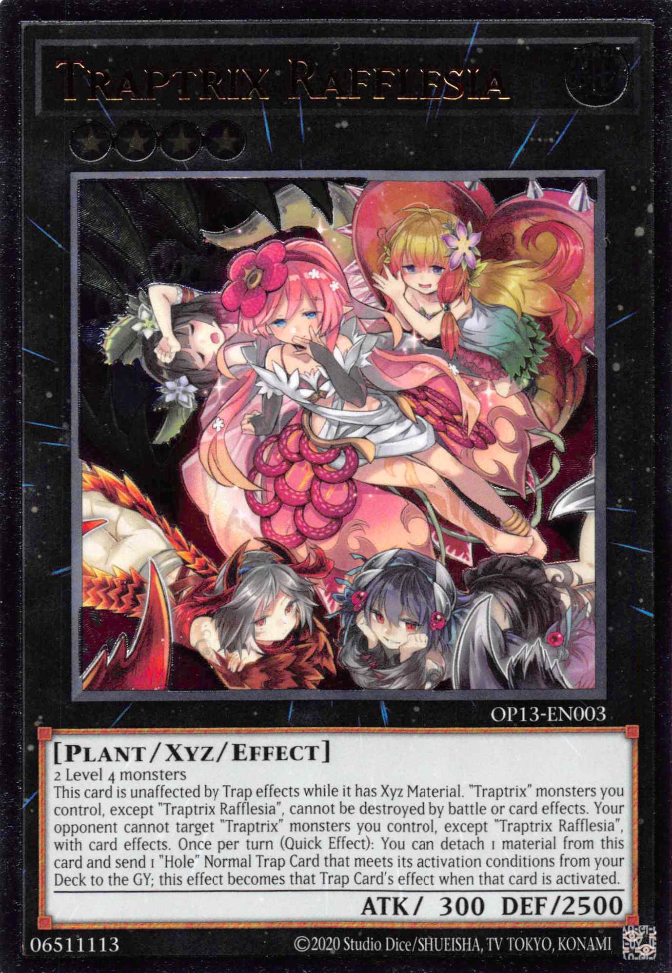 Traptrix Rafflesia [OP13-EN003] Ultimate Rare | Shuffle n Cut Hobbies & Games