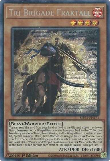 Tri-Brigade Fraktall [MP21-EN171] Prismatic Secret Rare | Shuffle n Cut Hobbies & Games