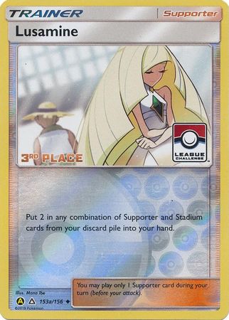 Lusamine (153a/156) (League Challenge Alt Art 3rd Place) [Sun & Moon: Ultra Prism] | Shuffle n Cut Hobbies & Games