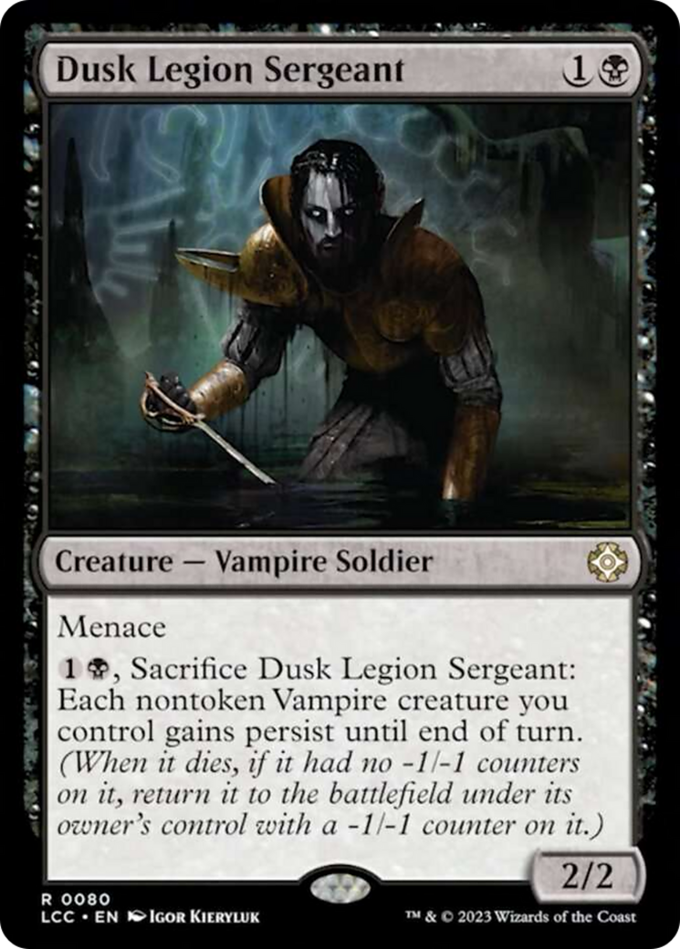 Dusk Legion Sergeant [The Lost Caverns of Ixalan Commander] | Shuffle n Cut Hobbies & Games