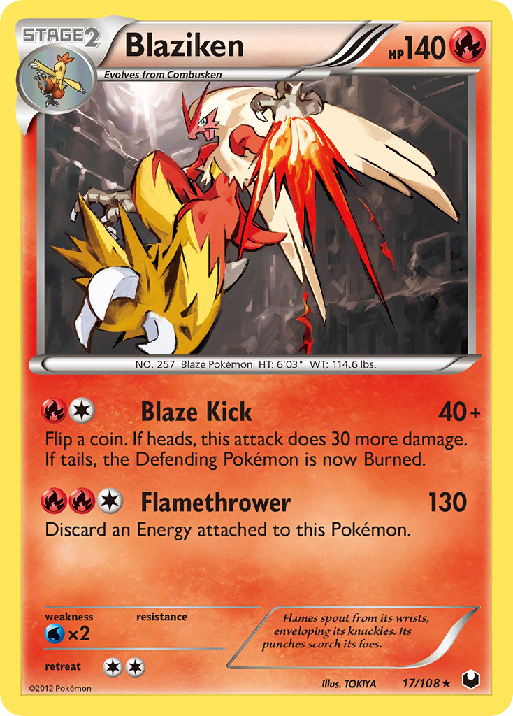 Blaziken (17/108) [Black & White: Dark Explorers] | Shuffle n Cut Hobbies & Games