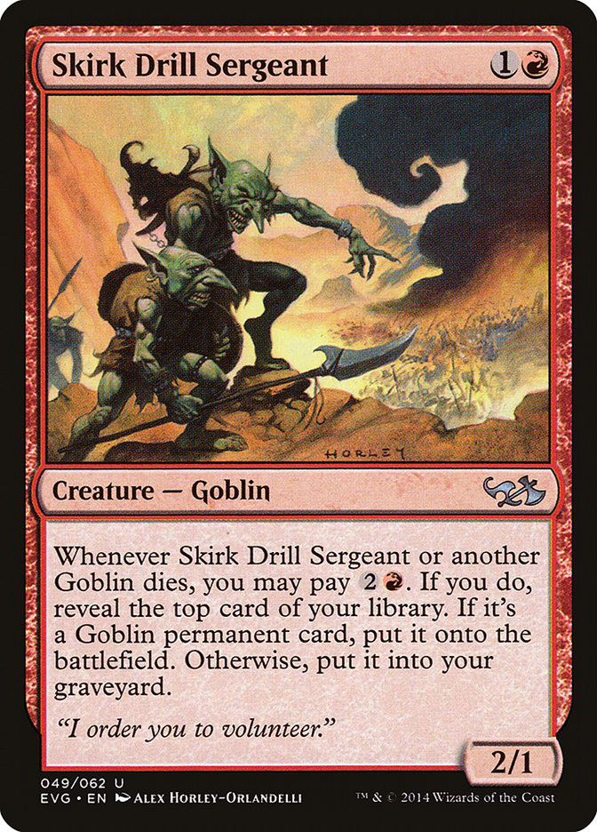 Skirk Drill Sergeant (Elves vs. Goblins) [Duel Decks Anthology] | Shuffle n Cut Hobbies & Games