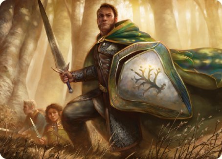 Boromir, Warden of the Tower Art Card [The Lord of the Rings: Tales of Middle-earth Art Series] | Shuffle n Cut Hobbies & Games