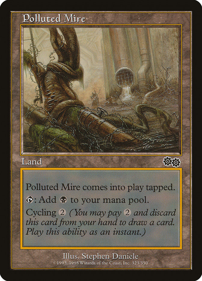 Polluted Mire [Urza's Saga] | Shuffle n Cut Hobbies & Games