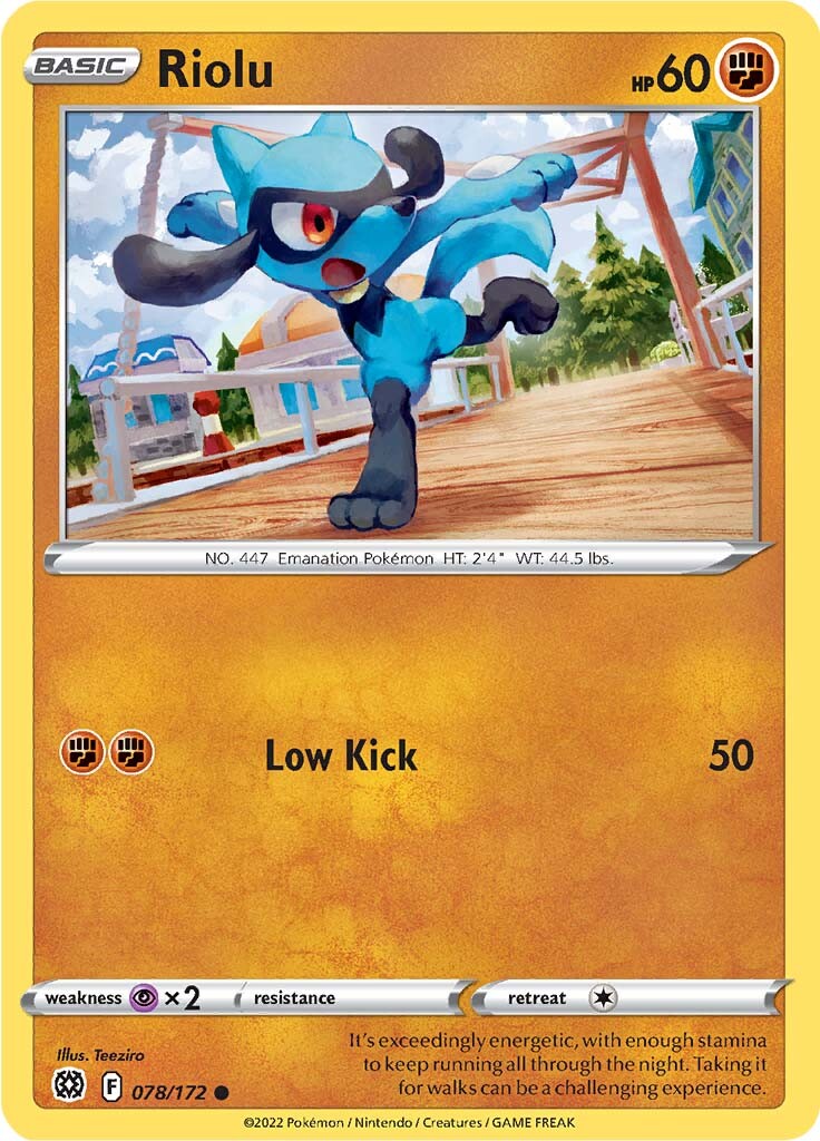 Riolu (078/172) [Sword & Shield: Brilliant Stars] | Shuffle n Cut Hobbies & Games