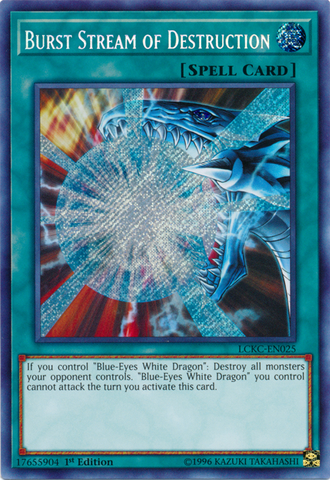 Burst Stream of Destruction [LCKC-EN025] Secret Rare | Shuffle n Cut Hobbies & Games