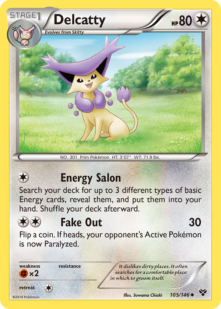 Delcatty (105/146) [XY: Base Set] | Shuffle n Cut Hobbies & Games