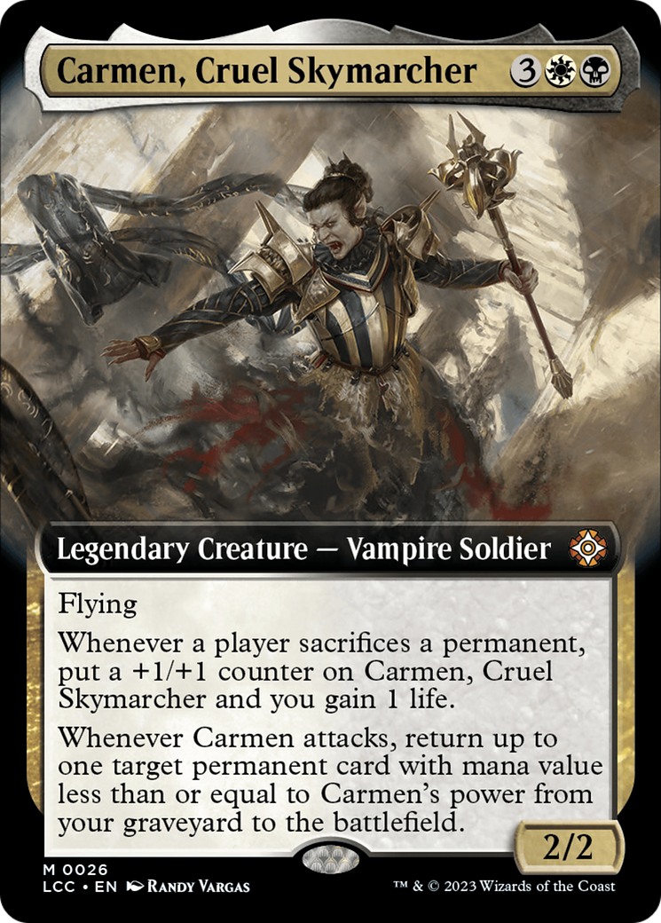 Carmen, Cruel Skymarcher (Extended Art) [The Lost Caverns of Ixalan Commander] | Shuffle n Cut Hobbies & Games