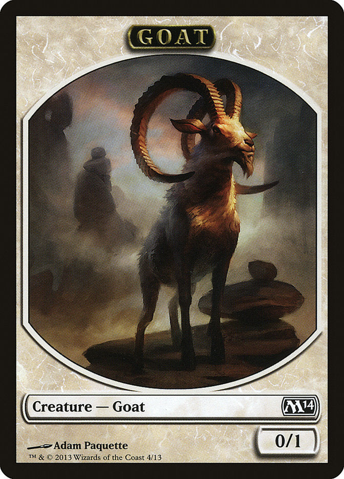 Goat Token [Magic 2014 Tokens] | Shuffle n Cut Hobbies & Games