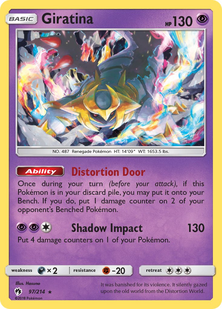 Giratina (97/214) (Theme Deck Exclusive) [Sun & Moon: Lost Thunder] | Shuffle n Cut Hobbies & Games