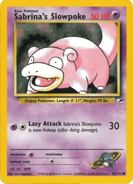 Sabrina's Slowpoke (95/132) [Gym Heroes Unlimited] | Shuffle n Cut Hobbies & Games