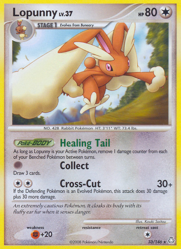 Lopunny (33/146) [Diamond & Pearl: Legends Awakened] | Shuffle n Cut Hobbies & Games