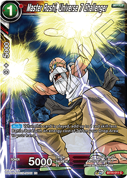 Master Roshi, Universe 7 Challenger (BT14-011) [Cross Spirits] | Shuffle n Cut Hobbies & Games