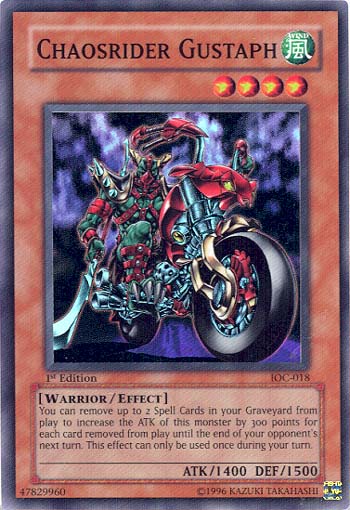 Chaosrider Gustaph [IOC-018] Super Rare | Shuffle n Cut Hobbies & Games