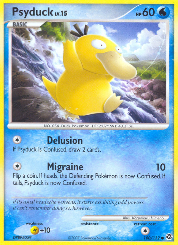 Psyduck (100/132) [Diamond & Pearl: Secret Wonders] | Shuffle n Cut Hobbies & Games