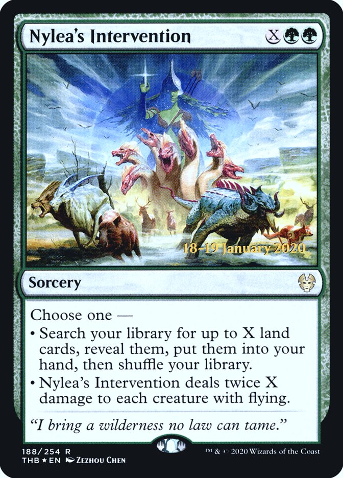 Nylea's Intervention [Theros Beyond Death Prerelease Promos] | Shuffle n Cut Hobbies & Games