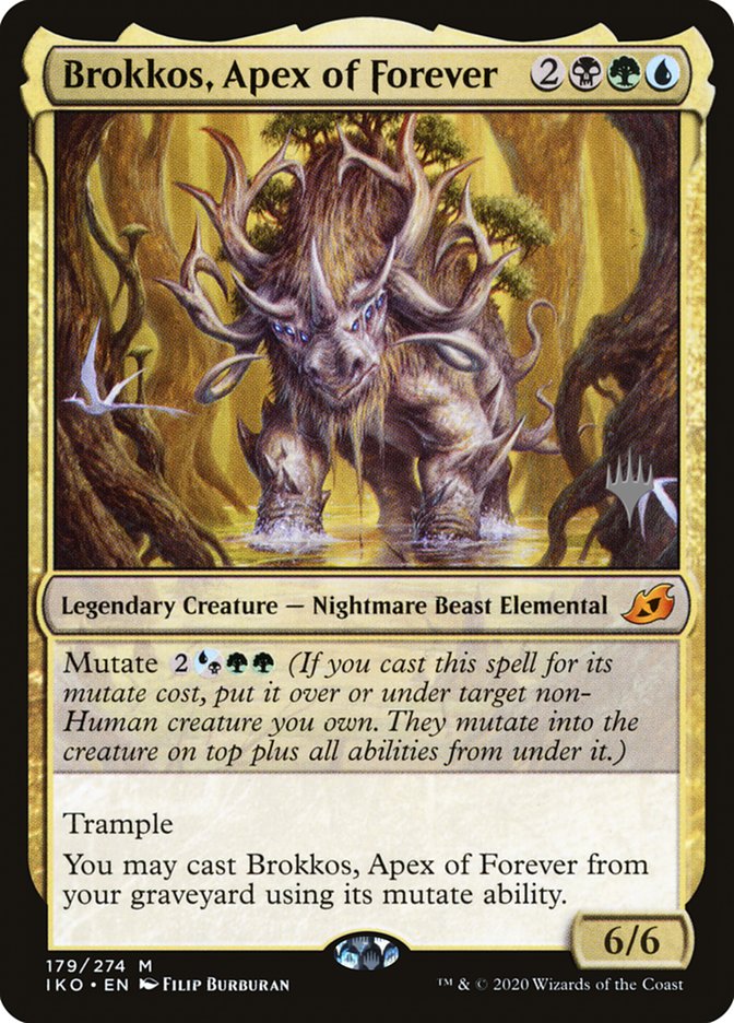 Brokkos, Apex of Forever (Promo Pack) [Ikoria: Lair of Behemoths Promos] | Shuffle n Cut Hobbies & Games