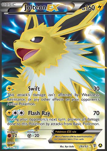 Jolteon EX (28a/83) (Alternate Art Promo) [XY: Generations] | Shuffle n Cut Hobbies & Games