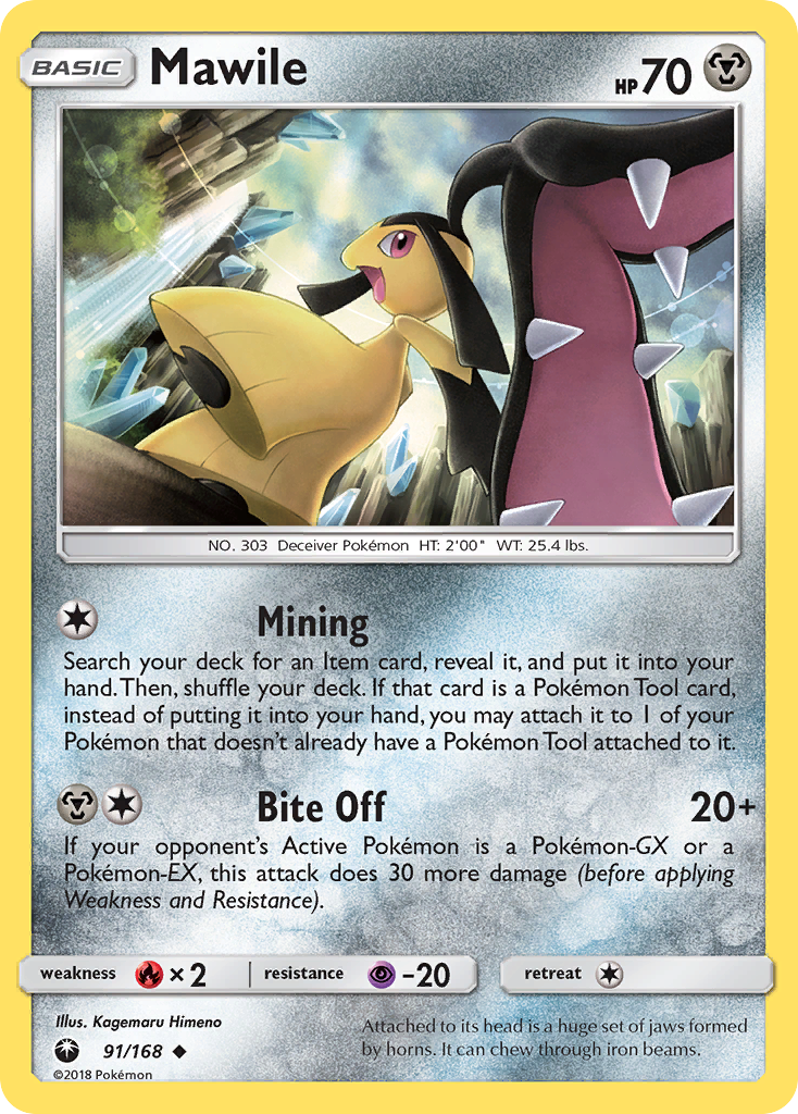 Mawile (91/168) [Sun & Moon: Celestial Storm] | Shuffle n Cut Hobbies & Games