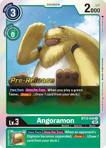 Angoramon [BT10-044] [Xros Encounter Pre-Release Cards] | Shuffle n Cut Hobbies & Games