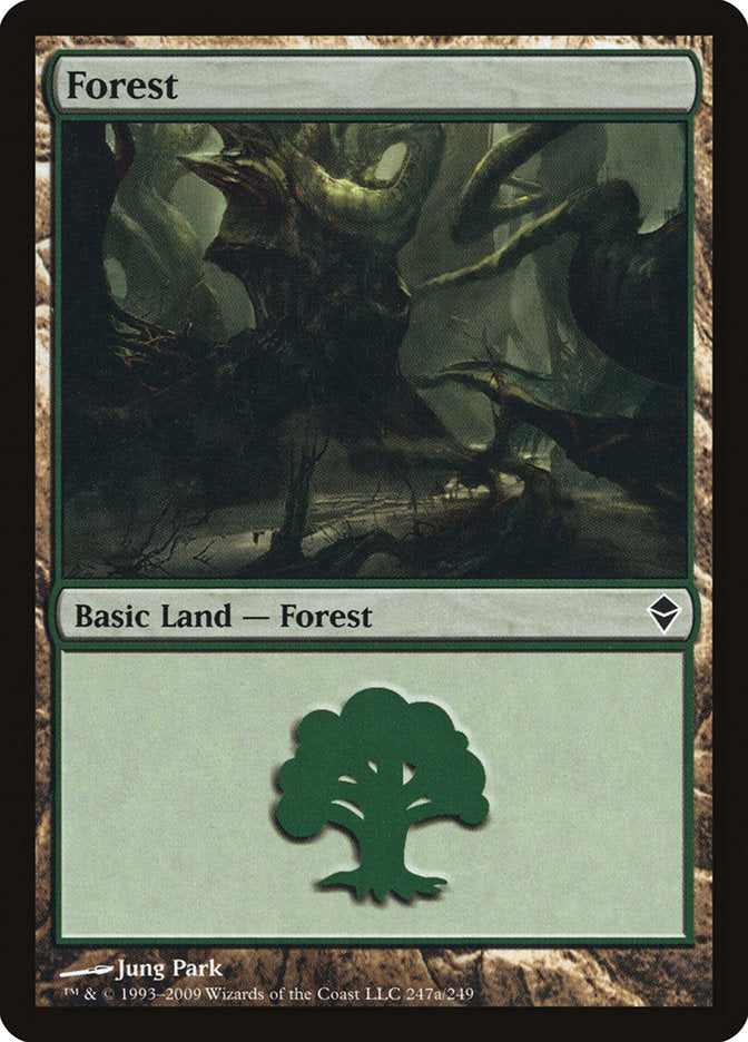 Forest (247a) [Zendikar] | Shuffle n Cut Hobbies & Games