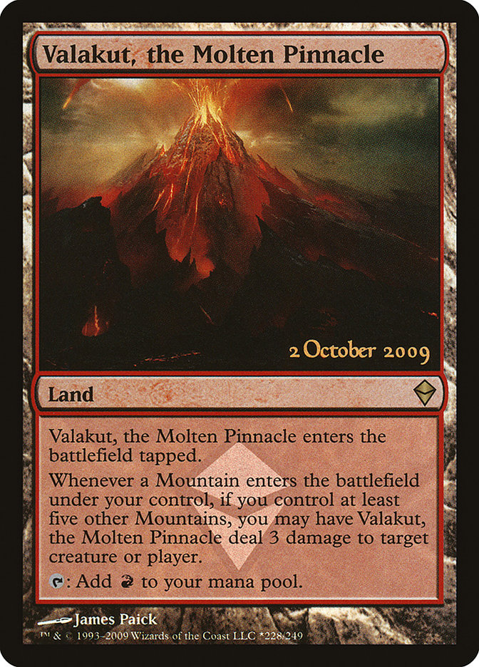 Valakut, the Molten Pinnacle [Zendikar Prerelease Promos] | Shuffle n Cut Hobbies & Games