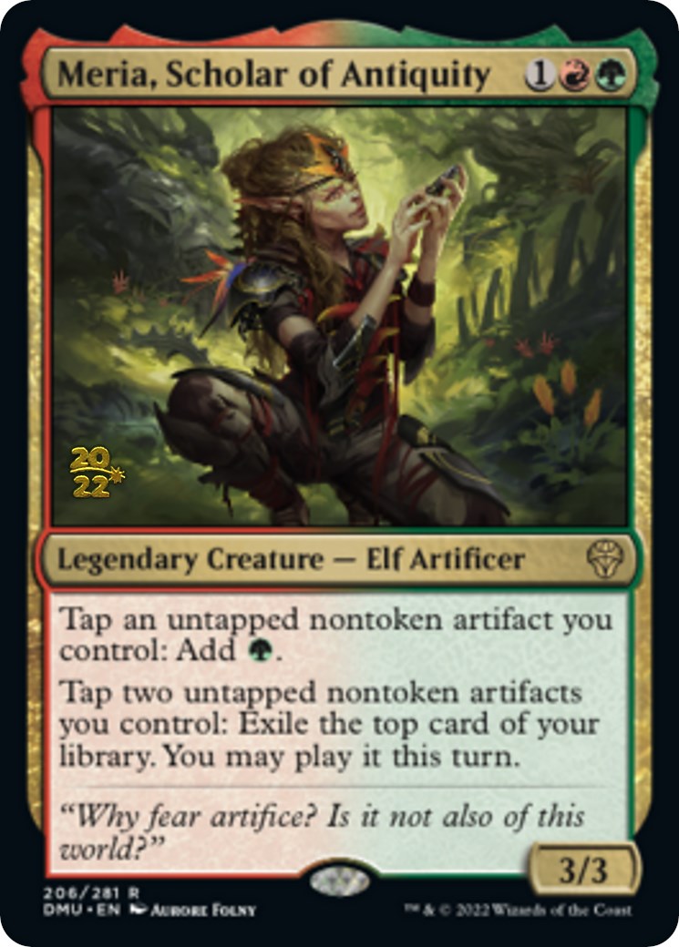 Meria, Scholar of Antiquity [Dominaria United Prerelease Promos] | Shuffle n Cut Hobbies & Games