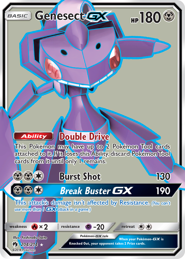 Genesect GX (204/214) [Sun & Moon: Lost Thunder] | Shuffle n Cut Hobbies & Games