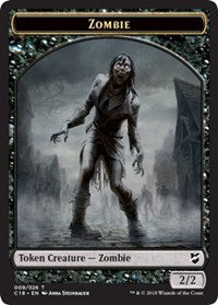 Zombie // Angel Double-Sided Token [Commander 2018 Tokens] | Shuffle n Cut Hobbies & Games