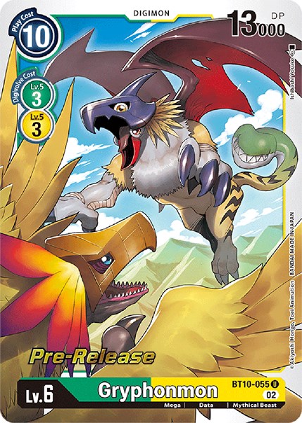 Gryphonmon [BT10-055] [Xros Encounter Pre-Release Cards] | Shuffle n Cut Hobbies & Games