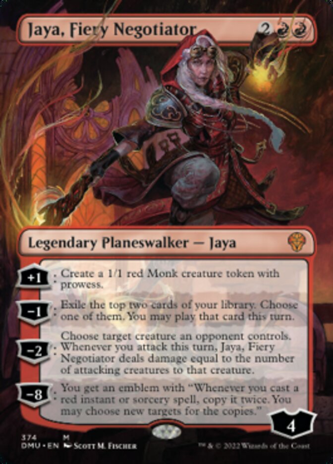 Jaya, Fiery Negotiator (Borderless) [Dominaria United] | Shuffle n Cut Hobbies & Games