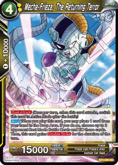 Mecha-Frieza, The Returning Terror (Reprint) (BT1-090) [Battle Evolution Booster] | Shuffle n Cut Hobbies & Games