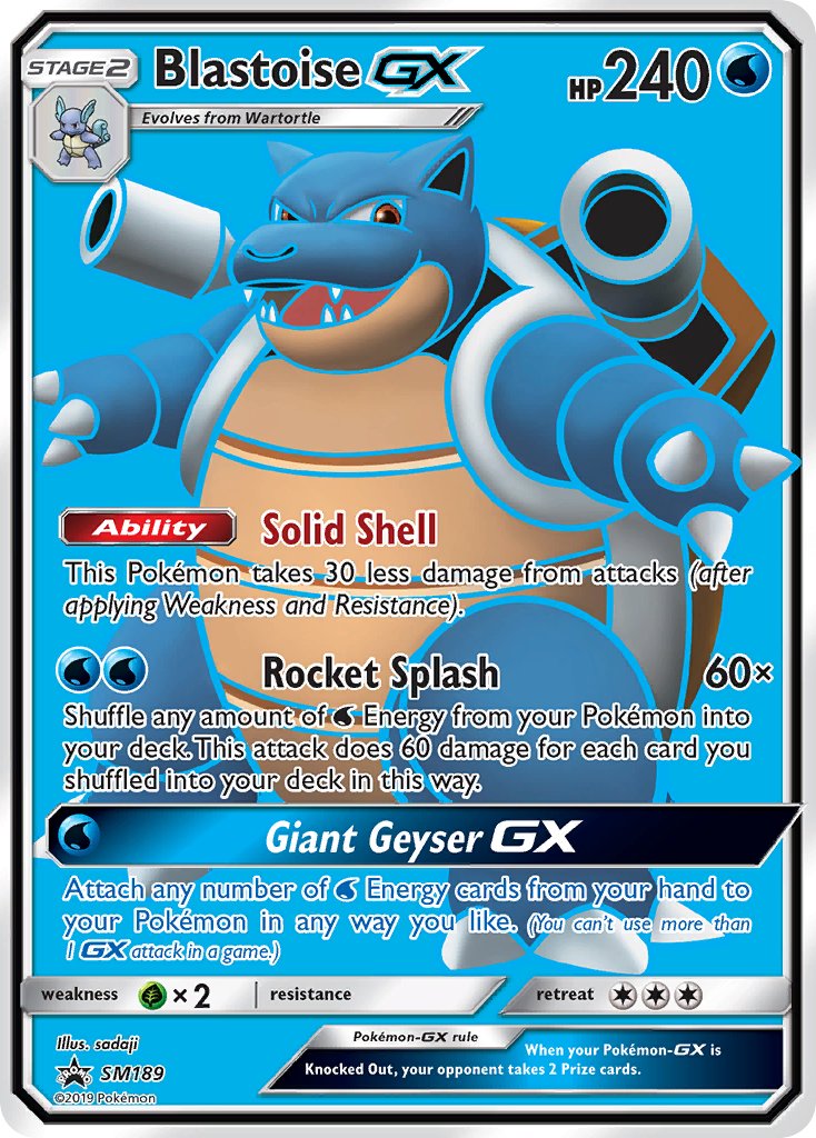 Blastoise GX (SM189) [Sun & Moon: Black Star Promos] | Shuffle n Cut Hobbies & Games