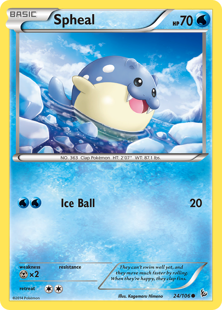 Spheal (24/106) [XY: Flashfire] | Shuffle n Cut Hobbies & Games