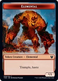 Elemental // Satyr Double-Sided Token [Theros Beyond Death Tokens] | Shuffle n Cut Hobbies & Games