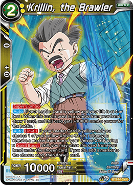 Krillin, the Brawler (BT14-105) [Cross Spirits] | Shuffle n Cut Hobbies & Games